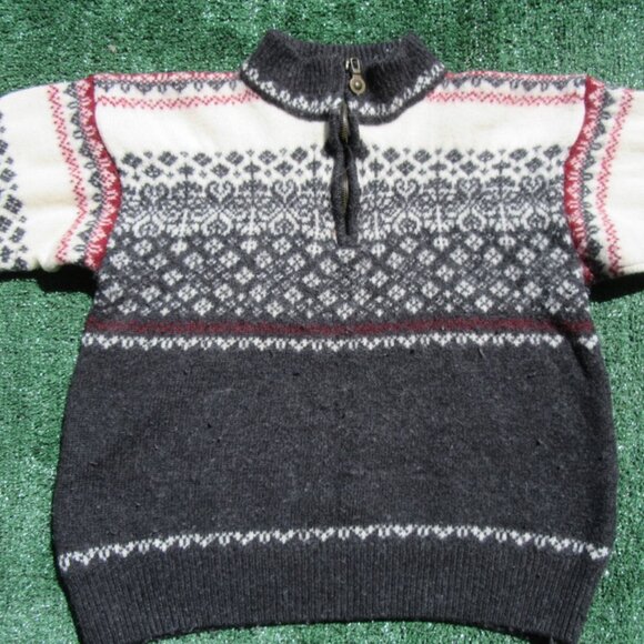 Vintage Windfjord Classic 100% Wool 1/4 Zip Sweater Men's Size Small - Picture 2 of 10